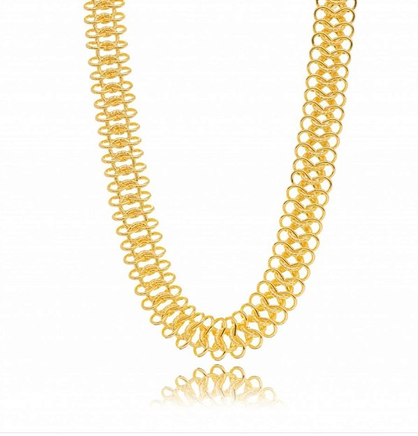 Choker Maxi Trabalhada Lisa