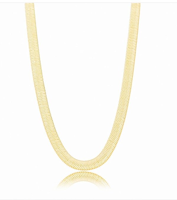 Choker Fita Lisa - Ouro