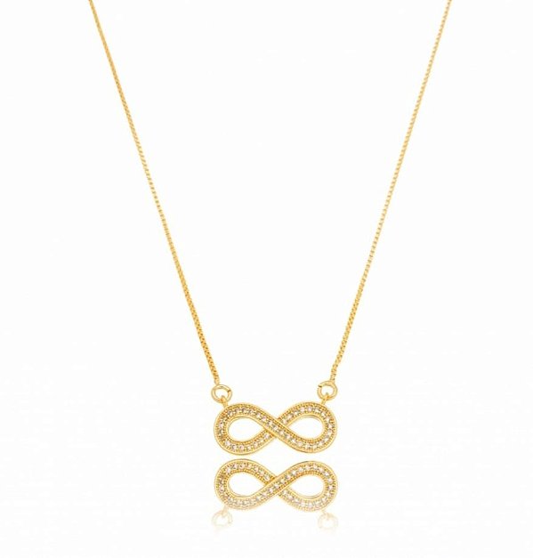 Colar Símbolo Infinto Zircônia