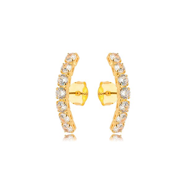 Brinco Ear Hook Cravejado