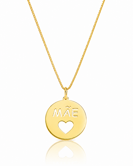 COLAR MEDALHA MÃE CORAÇÃO