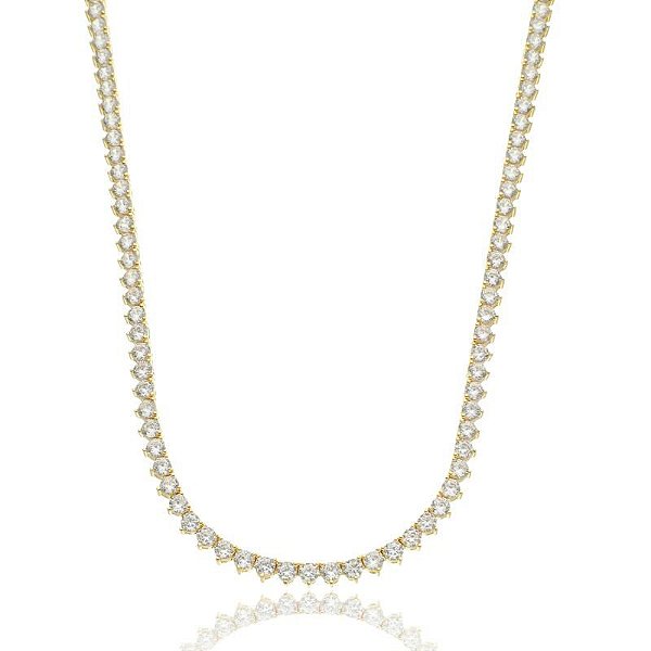 Colar Riviera 3mm  - Ouro