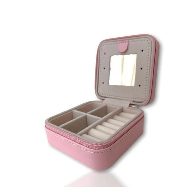 Mini Porta Jóias Elegance Rosa