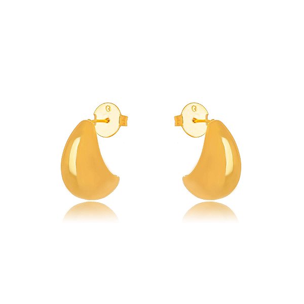 Brinco Liso - Ouro