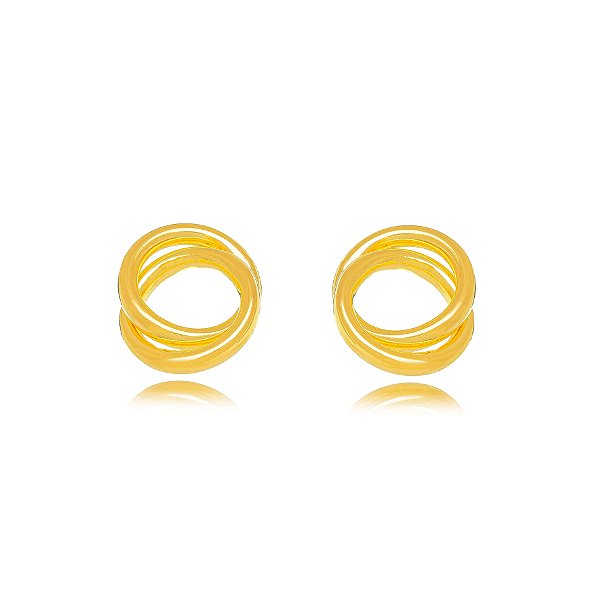 Brinco Redondo Liso - Ouro