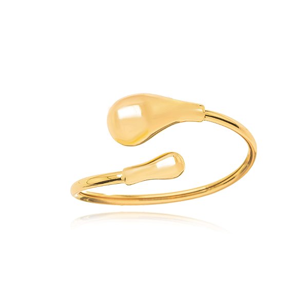 Bracelete Gota Liso - Ouro