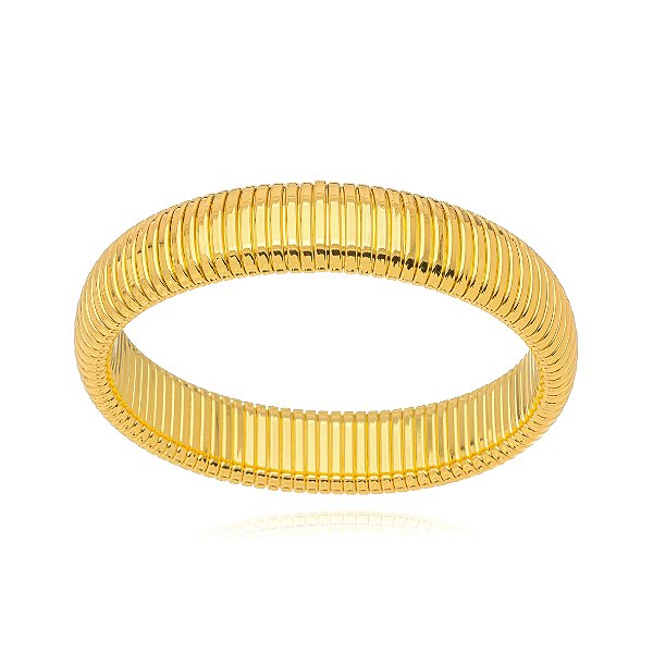 Bracelete Detalhado Liso - Ouro