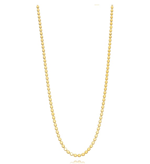 Choker Chapas Redondas Lisas - Ouro