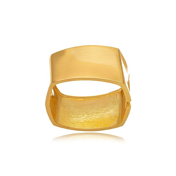 Bracelete Fosco Liso - Ouro