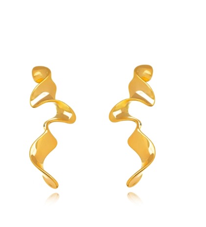 Brinco Liso - Ouro