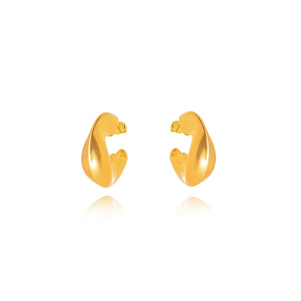Brinco Argola Fosca Lisa - Ouro