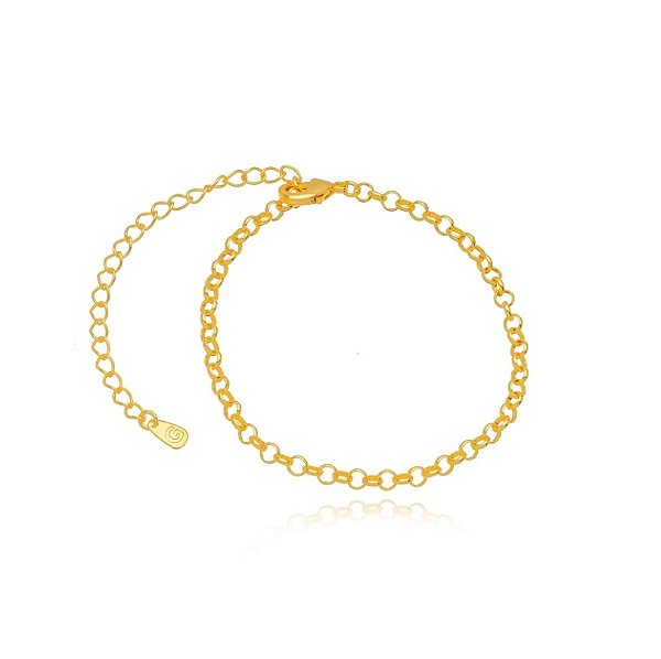 Pulseira Semijoia Elo Português - Ouro
