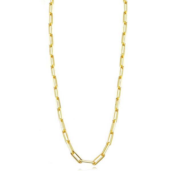 Colar Semijoia Elos Lisos - Ouro