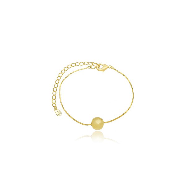 Pulseira Esfera Lisa - Ouro