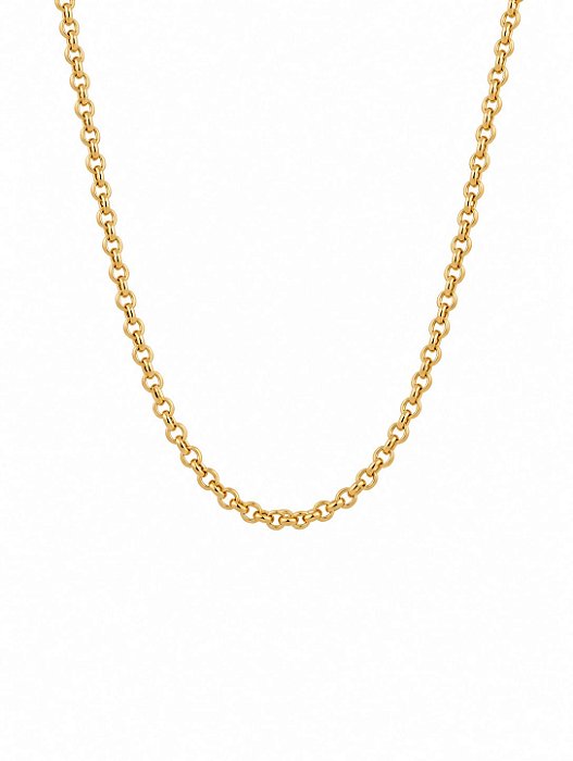 Choker Elo Português – Banho em Ouro Amarelo 18K