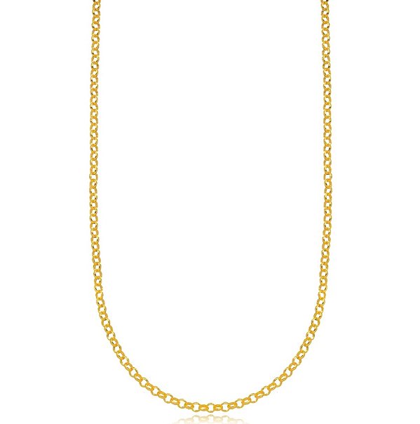 Colar Semijoia Elo Português - Ouro