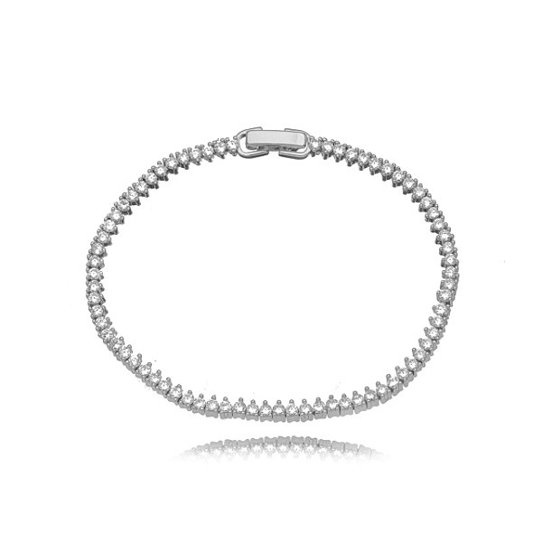 Pulseira Riviera - Ródio Branco