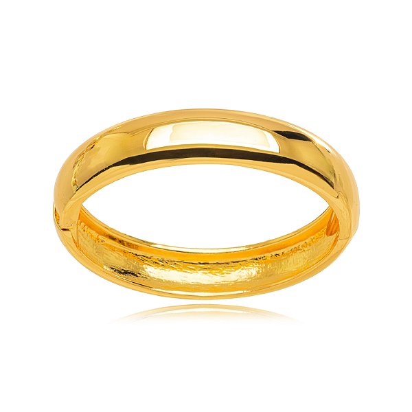 Bracelete Semijoia Liso - Ouro