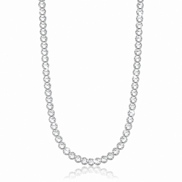 Colar Riviera com Zircônias – Ródio Branco