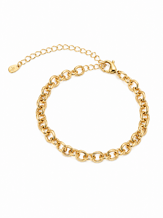 Pulseira Elo Português – Banho em Ouro