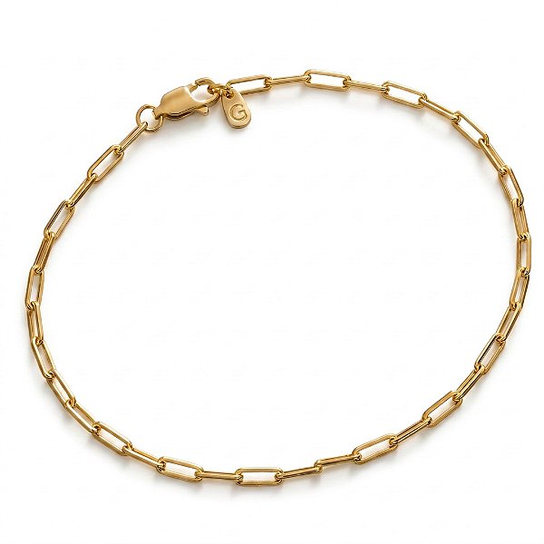 Pulseira Masculina Elo - Banho em Ouro
