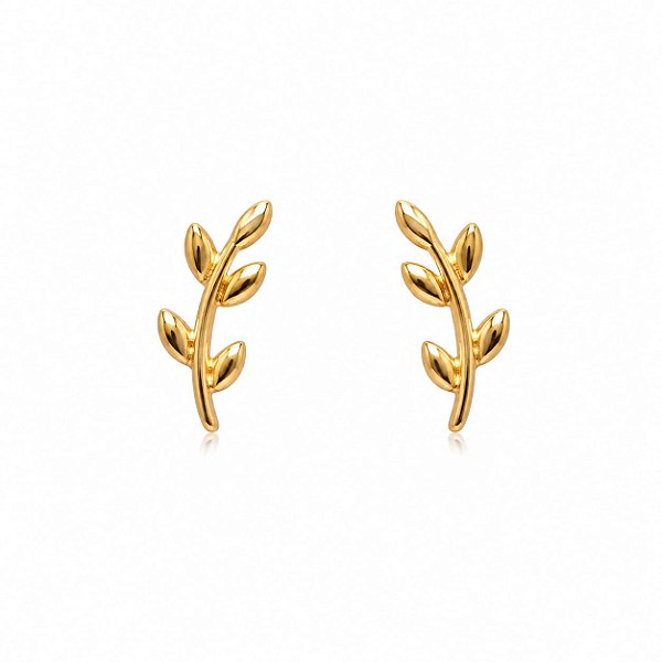 Brinco Ramos Delicado – Banho em Ouro Amarelo 18K
