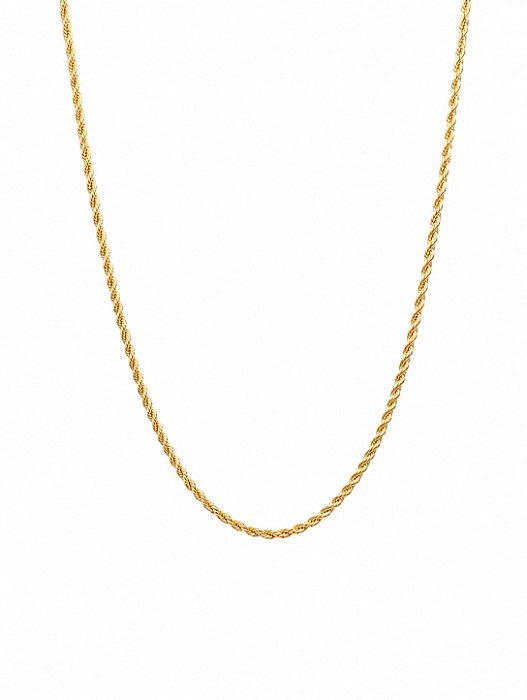 Colar Cordão Baiano - Banho em Ouro Amarelo 18K