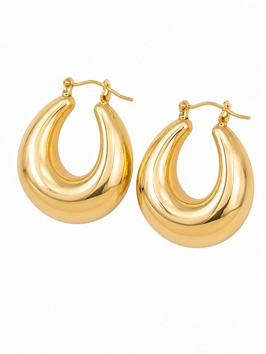 Brinco Argola Bold - Banho em Ouro Amarelo 18k