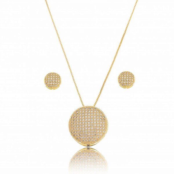 Conjunto Redondo Cravejado