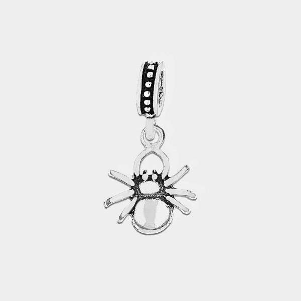 Charm Aranha Lisa Prata 925