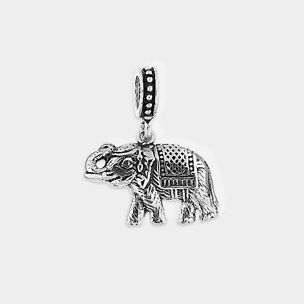 Charm Elefante Indiano Prata 925