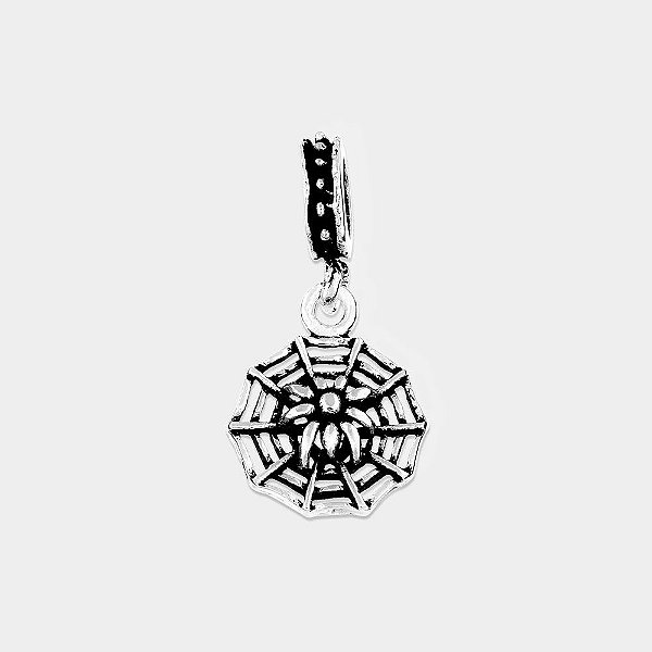 Charm Teia com Aranha Prata 925