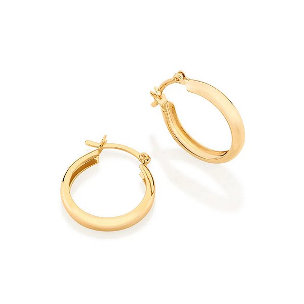 Brinco Mini Argola (1,6 cm)  - Rommanel - Folheado a Ouro 18k. (Ref.520901)