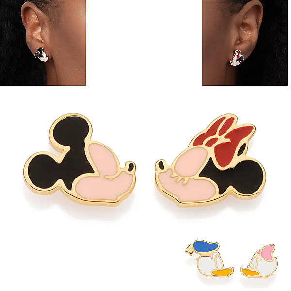 Brinco Disney Rommanel Mickey e Minnie ou Donald e Margarida