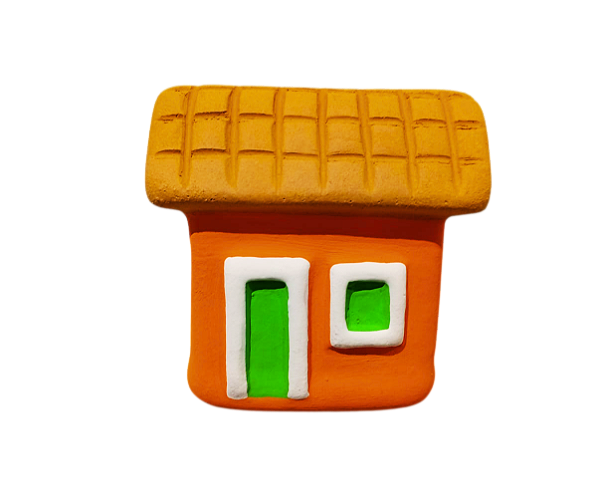 Mini casinhas coloridas de parede Mod.2 - diversas cores