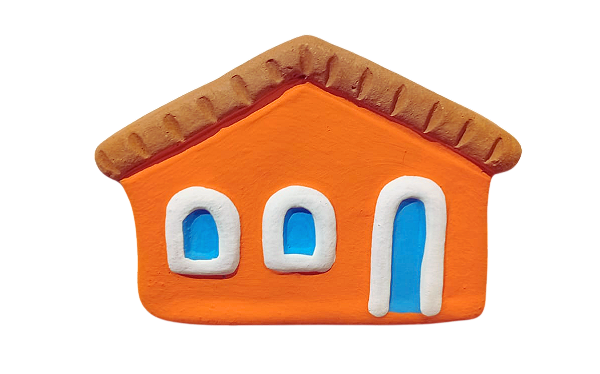 Casinhas coloridas de parede pequena Mod.1 - diversas cores