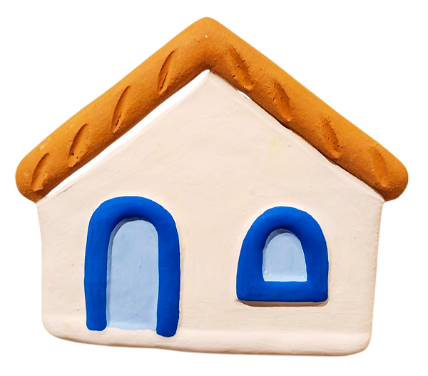 Casinhas coloridas de parede pequena Mod.2 - diversas cores