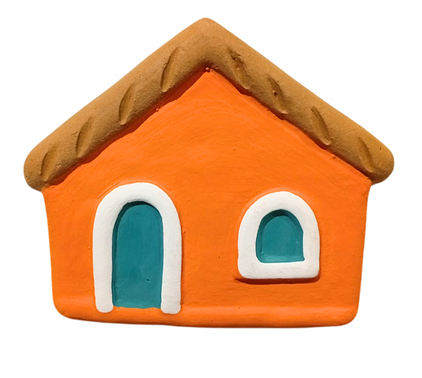 Casinhas coloridas de parede pequena Mod.2 - diversas cores