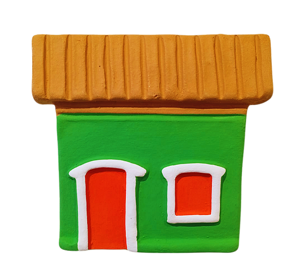 Casinhas coloridas de parede média Mod.5 - diversas cores