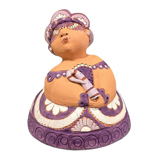 Escultura Orixá Nanã de cerâmica