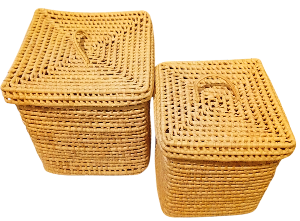 Cesto Quadrado com Tampa