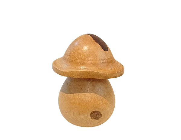 Escultura Cogumelo de Madeira Rabugeira