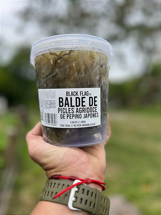 BALDE PICLES DE PEPINO BLACK FLAG 1,1 KG
