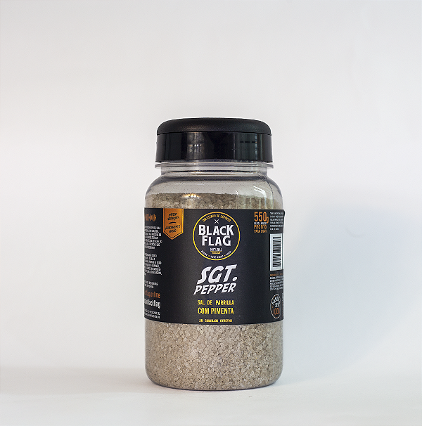 Sgt. Pepper - Sal de Parrilla com Pimenta Granulado Entrefino 550 g