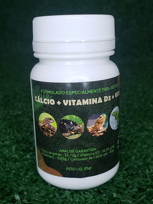 Calcio Com Vitamina D3 Para Repteis  - Artexotics