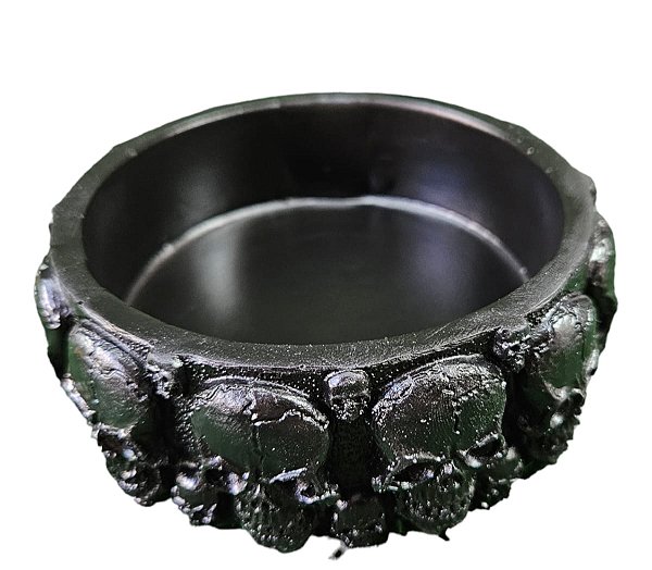 Comedouro Bebedouro Caveira Redondo Cm 017 Artexotics