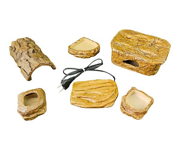Kit Gecko Leopard Toca Comedor Pedra Aquecimento kit 027 Artexotics