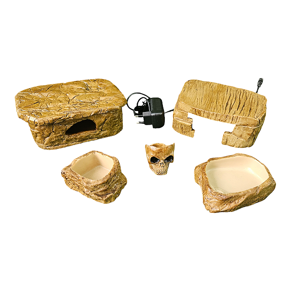 Kit Gecko Leopard Gecko C/ aquecimento Kit 017  Artexotics