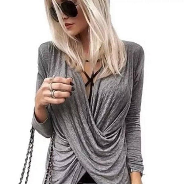 blusas cruzadas de moda