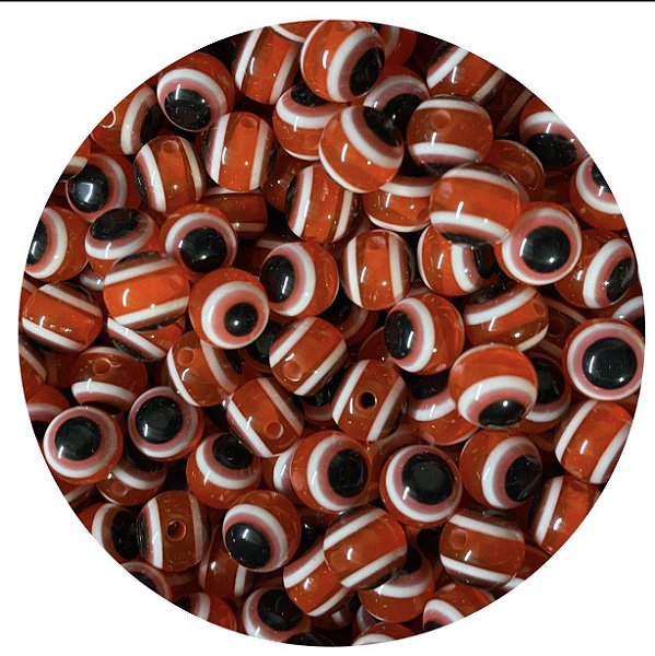 Miçanga Olho Grego 8mm - 10 Unidades